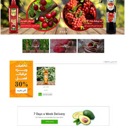 طراحی سایت فروشگاه مواد و دارو گیاهی