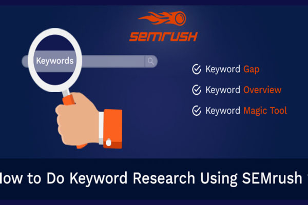 Semrush یکی از ابزار سرچ رایگان کلمات کلیدی 